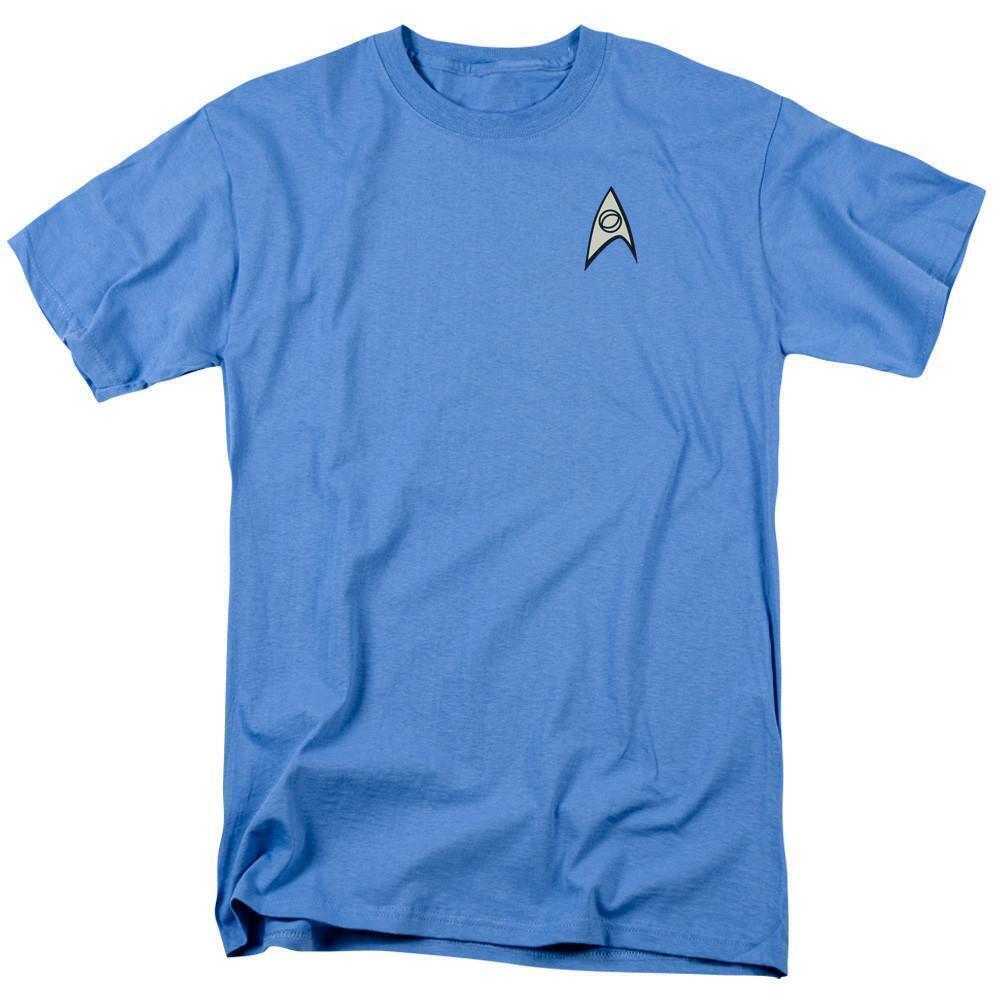 Star Trek Science Uniform Adult 181 T Shirt Carolina Blue
